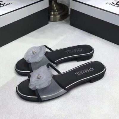 Chanel 2019 Ladies Slipper - 샤넬 2019 여성용 슬리퍼 CHAS0338.Size(225 - 245).화이트