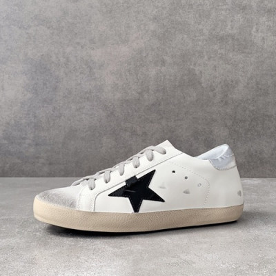 Golden Goose 2019 Ladies Leather Sneakers - 골든구스 2019 여성용 레더 스니커즈,GGDBS0008.Size (225 - 245).화이트+블랙