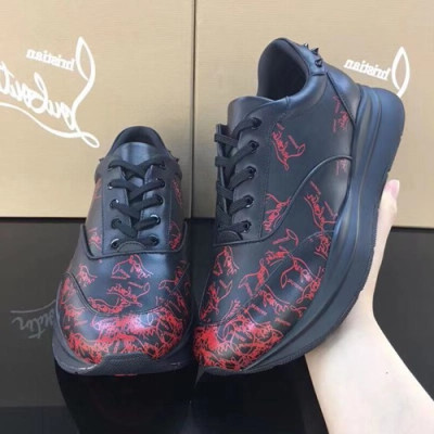 Christian Loubutin 2019 Mens Leather Sneakers  - 크리스챤루부탱 2019 남성용 레더 스니커즈 CLS0025.Size(240 - 270).블랙