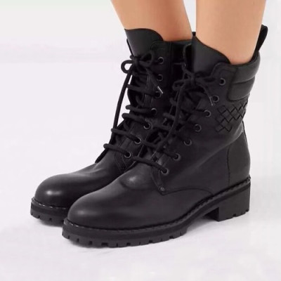 Bottega Veneta 2019 Ladies Leather Boots - 보테가베네타 2019 여성용 레더 부츠,BVS0054.Size(225 - 245).블랙