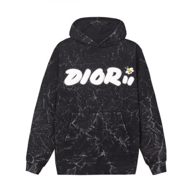 Dior 2019 Mm/Wm Logo Casual Cotton HoodT - 디올 2019 남자 로고 캐쥬얼 코튼 후드티 Dio0321x.Size(xs - xl).블랙