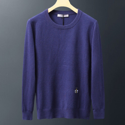 Dior 2019 Mens Retro Logo Crew-neck Sweater - 디올 2019 남성 레트로 로고 크루넥 스웨터  Dio0323x.Size(m - 3xl).블루
