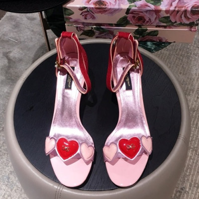 Dolce&Gabbana  2019 Ladies Middle Heel Sandal - 돌체앤가바나 2019 여성용 미들힐 샌들, DGS0052.Size(225 -  250).핑크
