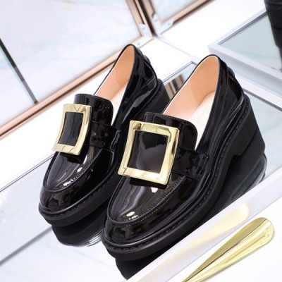 Roger Vivier 2019 Ladies Leather Loafer - 로저비비에 2019 여성용 레더 로퍼,RVS0091.Size(225 - 245).블랙