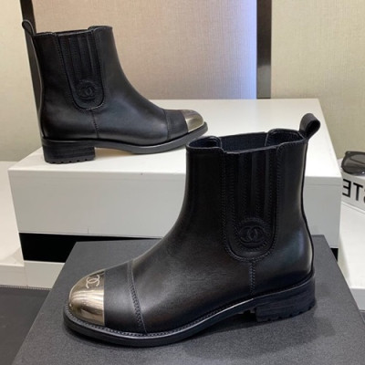 Chanel 2019 Ladies Leather Boots - 샤넬 2019 여성용 레더 부츠 CHAS0347,Size(225-250),블랙