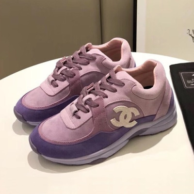 Chanel 2019 Mm / Wm Suede Running Shoes - 샤넬 2019 남여공용 스웨이드 런닝슈즈 CHAS0354.Size(225 - 275).퍼플