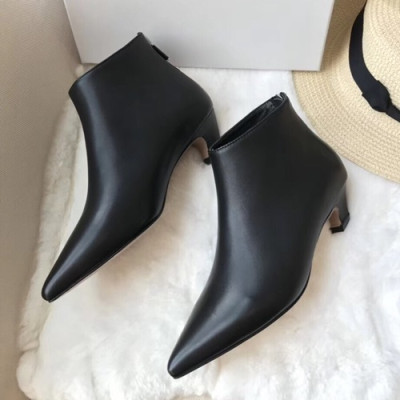 Dior 2019 Ladies Leather Middle Heel Boots - 디올 2019 여성용 레더 미들힐 부츠 DIOS0081,Size(225-250),블랙
