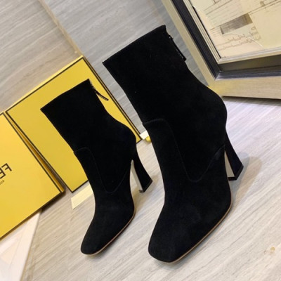 Fendi 2019 Ladies Suede High Heel Boots - 펜디 2019 여성용 스웨이드 하이힐 부츠  FENS0092,Size(225-250),블랙