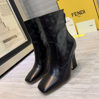 Fendi 2019 Ladies Leather High Heel Boots - 펜디 2019 여성용 레더 하이힐 부츠  FENS0095,Size(225-250),블랙