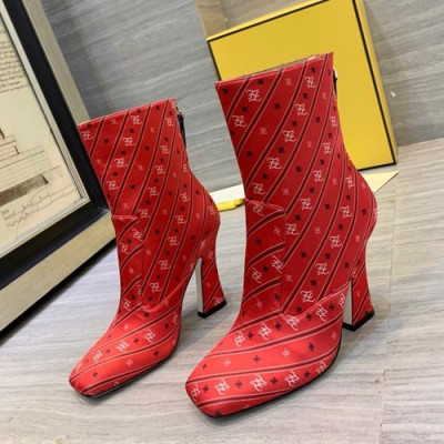 Fendi 2019 Ladies Silk High Heel Boots - 펜디 2019 여성용 실크 하이힐 부츠  FENS0101,Size(225-250),레드