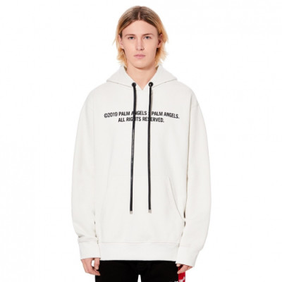 Palm Angels 2019 Mens Logo Cotton Hood Tee - 팜 엔젤스 2019 남성 로고 코튼 후드티 Pam0017x.Size(xs - m).2컬러(블랙/화이트)