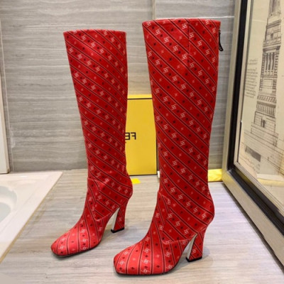Fendi 2019 Ladies Silk High Heel Boots - 펜디 2019 여성용 실크 하이힐 부츠  FENS0108,Size(225-250),레드