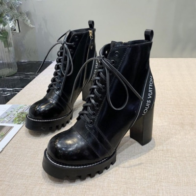Louis vuitton 2019 Ladies Leather High Heel Boots - 루이비통 2019 여성용 레더 하이힐 부츠,LOUS0226,Size(225 - 250).블랙