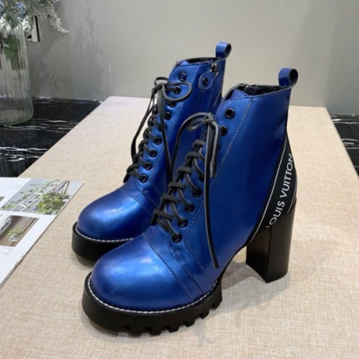 Louis vuitton 2019 Ladies Leather High Heel Boots - 루이비통 2019 여성용 레더 하이힐 부츠,LOUS0227,Size(225 - 250).블루