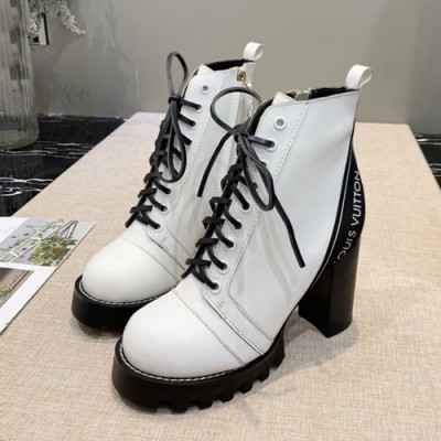 Louis vuitton 2019 Ladies Leather High Heel Boots - 루이비통 2019 여성용 레더 하이힐 부츠,LOUS0228,Size(225 - 250).화이트