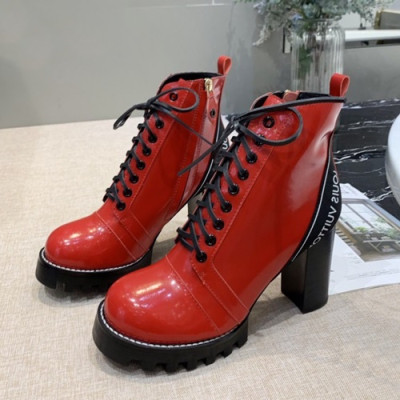 Louis vuitton 2019 Ladies Leather High Heel Boots - 루이비통 2019 여성용 레더 하이힐 부츠,LOUS0229,Size(225 - 250).레드