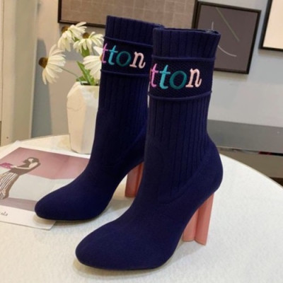 Louis vuitton 2019 Ladies Knit High Heel Boots - 루이비통 2019 여성용 니트 하이힐 부츠,LOUS0231,Size(225 - 250).블루