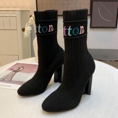 Louis vuitton 2019 Ladies Knit High Heel Boots - 루이비통 2019 여성용 니트 하이힐 부츠,LOUS0232,Size(225 - 250).블랙