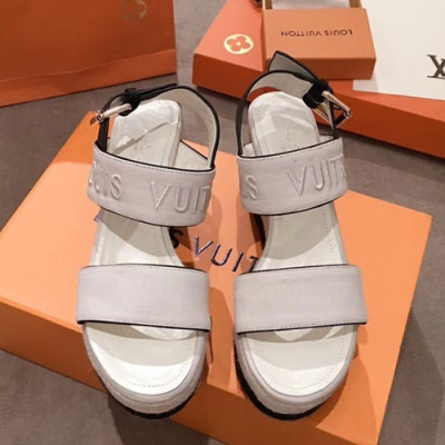 Louis Vuitton 2019 Ladies Wedge Sandal - 루이비통 2019 여성용 웨지 샌들 LOUS0238,Size(225 - 250).화이트