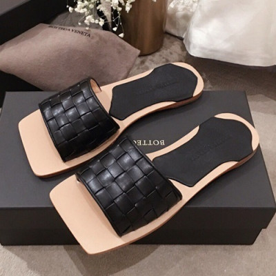 Bottega Veneta 2019 Ladies Leather Slipper - 보테가베네타 2019 여성용 레더 슬리퍼 BVS0059,Size(225 - 245).블랙