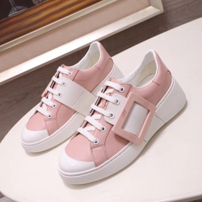 Roger Vivier 2019 Ladies Leather Sneakers - 로저비비에 2019 여성용 레더 스니커즈 ,RVS0117.Size(225 - 245).연핑크