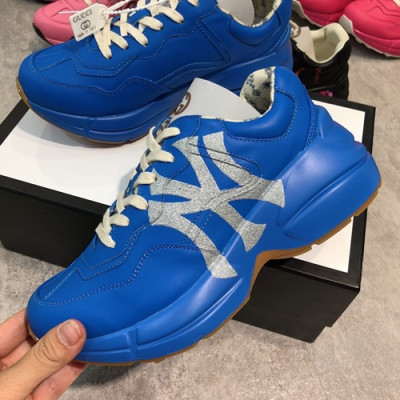 Gucci 2019 Mm/Wm Leather Running Shoes - 구찌 2019 남여공용 레더 런닝슈즈 GUCS0262.Size(225 - 275).블루