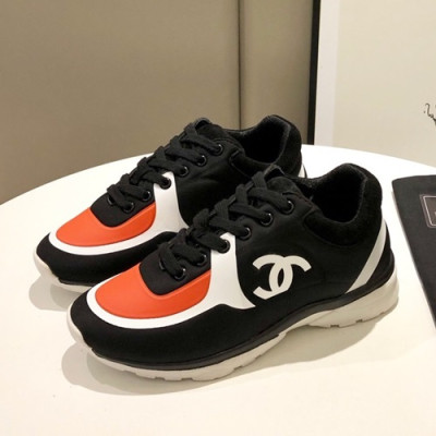 Chanel 2019 Mm / Wm Running Shoes - 샤넬 2019 남여공용 런닝슈즈 CHAS0387.Size(225 - 275).블랙+레드오렌지