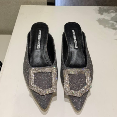 Monolo Blahnik 2019 Ladies Middle Heel Bloafer - 마놀로 블라닉 2019 여성용 미들힐 블로퍼,MONS0043.Size(225- 250).다크그레이