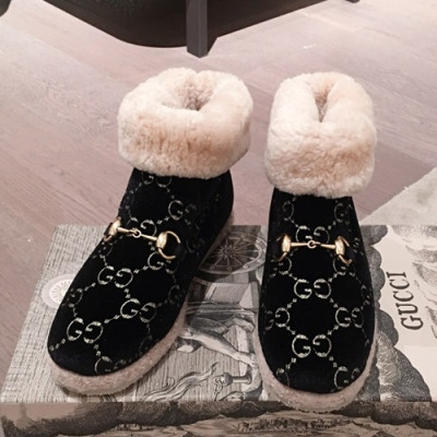 Gucci 2019 Mm / Wm Wool Boots - 구찌 2019 남여공용 울 부츠 GUCS0267.Size(225 - 270).블랙