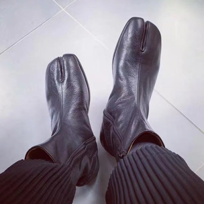 Maison Margiela 2019 Mm / Wm Leather Boots - 메종 마르지엘라 2019 남여공용 레더 부츠 MMS0021,Size(225-270),블랙