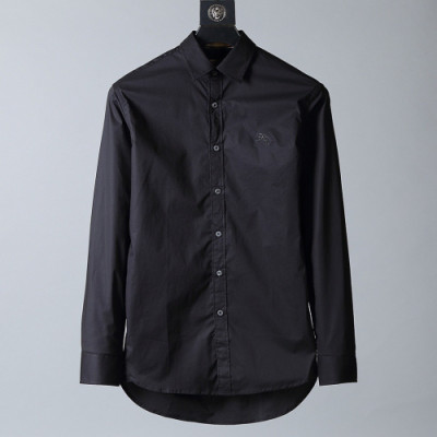 Burberry 2019 Mens Vintage Logo Slim Fit Cotton shirt - 버버리 2019 남성 빈티지 로고 슬림핏 코튼 셔츠 Bur0997x.Size(s - 2xl).블랙