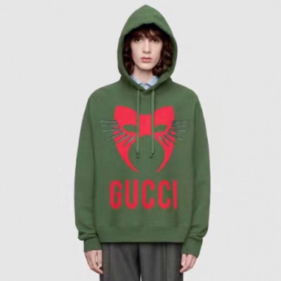 Gucci 2019 Mm/Wm Logo Cotton HoodT - 구찌 2019 남자 로고 코튼 후드티 Guc01300x.Size(xs - xl).그린