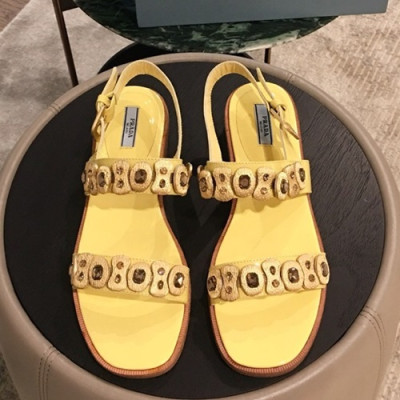 Prada 2019 Ladies Sandal - 프라다 2019 여성용 샌들 PRAS0153.Size(225 - 250).옐로우
