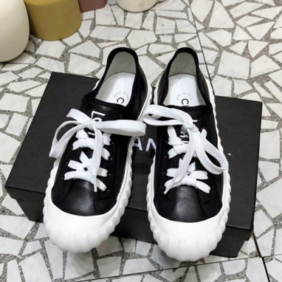 Chanel 2019 Ladies Leather Sneakers - 샤넬 2019 여성용 레더 스니커즈 CHAS0397.Size(225 - 245).블랙