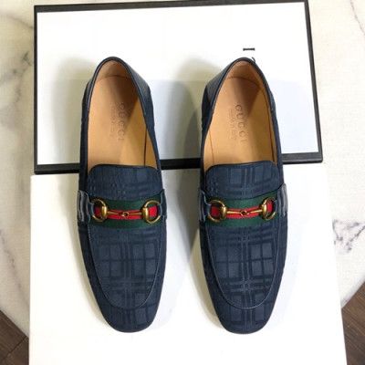 Gucci 2019 Mens Suede Loafer - 구찌 2019 남성용 스웨이드 로퍼 GUCS0278.Size(240 - 270).네이비