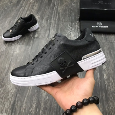 Philipp plein 2019 Mens Leather Sneakers  - 필립플레인 2019 남성용 레더 스니커즈 PPS0050,Size(240 - 275).블랙