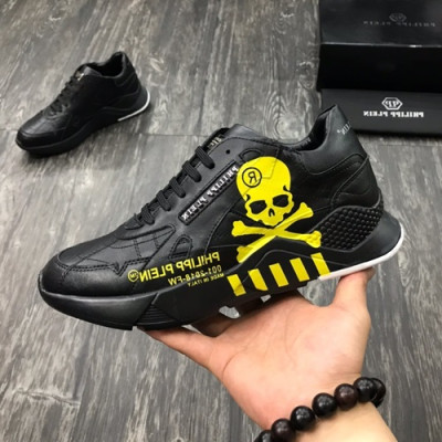 Philipp plein 2019 Mens Leather Sneakers  - 필립플레인 2019 남성용 레더 스니커즈 PPS0056,Size(240 - 275).블랙