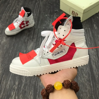 Off-white 2019 Mm / Wm Leather Sneakers - 오프화이트 2019 남여공용 레더 스니커즈 OFFS0016.Size(225 - 275),화이트
