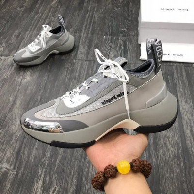 Palm Angels 2019 Mens Leather Running Shoes - 팜 엔젤스 2019 남성용 레더 런닝슈즈 PALS0005,Size(240 - 275).그레이