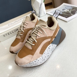 Stella McCartney 2019 Ladies Leather Sneakers - 스텔라매카트니 2019 여성용 레더 스니커즈 STES0052,Size(225 - 255).카멜베이지