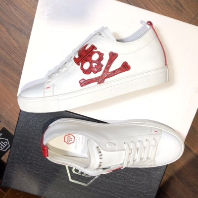 Philipp plein 2019 Mens Leather Sneakers  - 필립플레인 2019 남성용 레더 스니커즈 PPS0071,Size(240 - 270).화이트