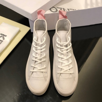 Kenzo 2019 Ladies Canvvas Sneakers - 겐조 2019 여성용 캔버스 스니커즈,KENS0009,Size(225-245),화이트