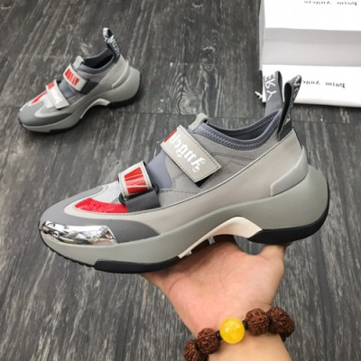 Palm Angels 2019 Mens Leather Running Shoes - 팜 엔젤스 2019 남성용 레더 런닝슈즈 PALS0006,Size(240 - 275).그레이