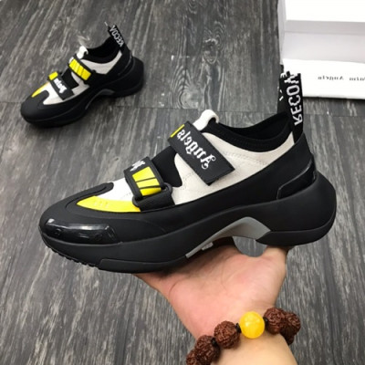Palm Angels 2019 Mens Leather Running Shoes - 팜 엔젤스 2019 남성용 레더 런닝슈즈 PALS0011,Size(240 - 275).블랙