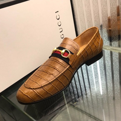 Gucci 2019 Mens Leather Shoes - 구찌 2019 남성용 레더 슈즈,GUCS0292.Size(240 - 270).브라운