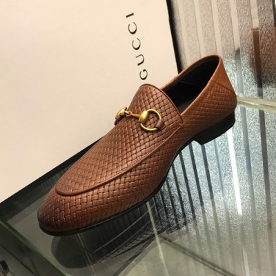 Gucci 2019 Mens Leather Shoes - 구찌 2019 남성용 레더 슈즈,GUCS0294.Size(240 - 270).브라운