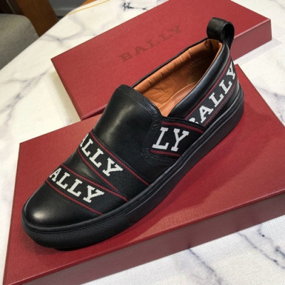 Bally 2019 Mens Leather Slip On - 발리 2019 남성용 레더 슬립온,BALS0065,Size(240 - 270).블랙