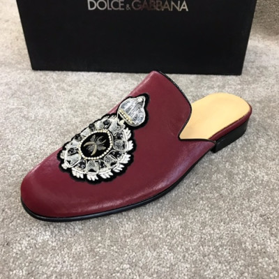 Dolce&Gabbana 2019 Mens Leather Bloafer - 돌체앤가바나 2019 남성용 레더 블로퍼 DGS0055,Size(240 - 270).와인