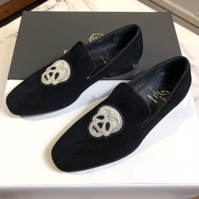 Philipp plein 2019 Mens Suede Loafer - 필립플레인 2019 남성용 스웨이드 로퍼 PPS0094,Size(240 - 270).블랙