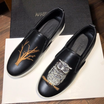 Dolce&Gabbana 2019 Mens Leather Loafer - 돌체앤가바나 2019 남성용 레더 로퍼 DGS0059,Size(240 - 270).블랙